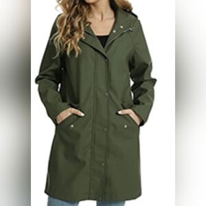 Olive Green Women's Trench Coat